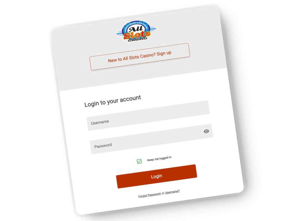 All Slots Casino login